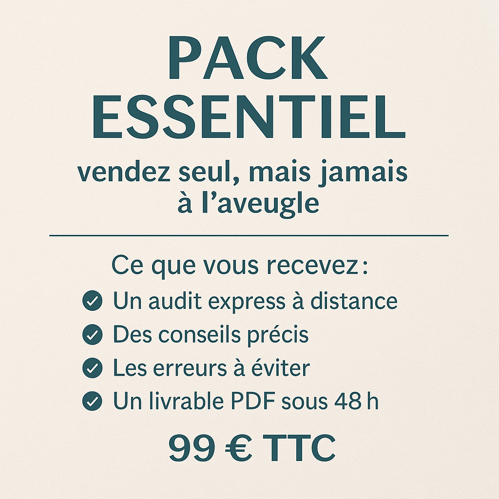 Pack Essentiel – Vendre votre bien sans agence
