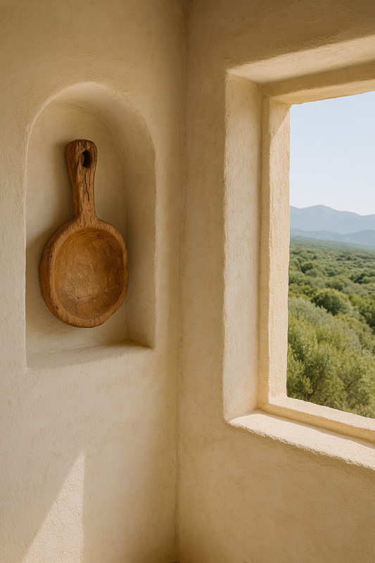 Ancienne pelle en bois massif – Objet déco brut et minimaliste