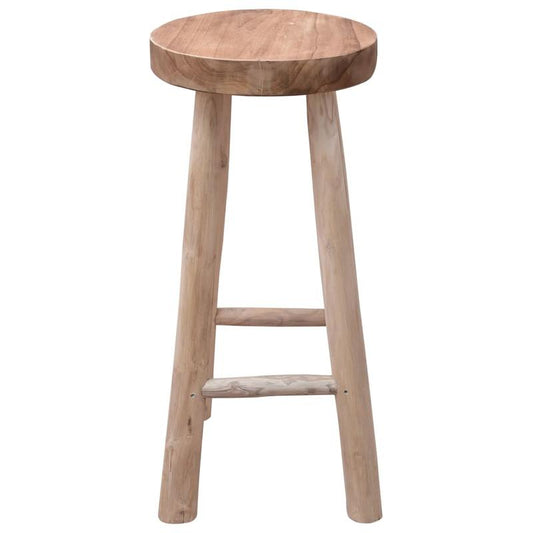 Solid teak wood bar stool