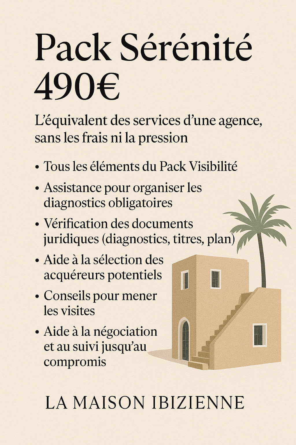 Pack Sérénité – Vendre sans agence, accompagnement complet 490€