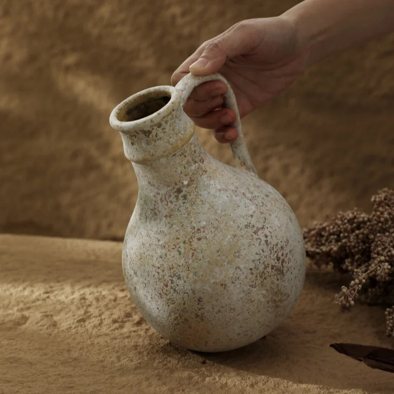 Vintage handmade ceramic vase.