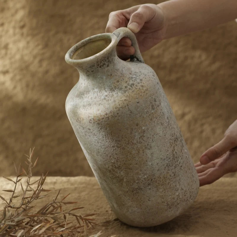 Vintage handmade ceramic vase.