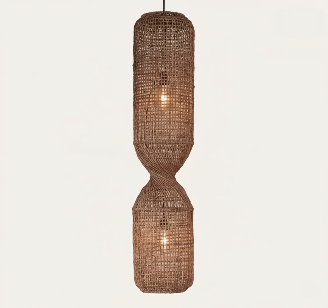 Handwoven rattan pendant light – Natural and bohemian lighting