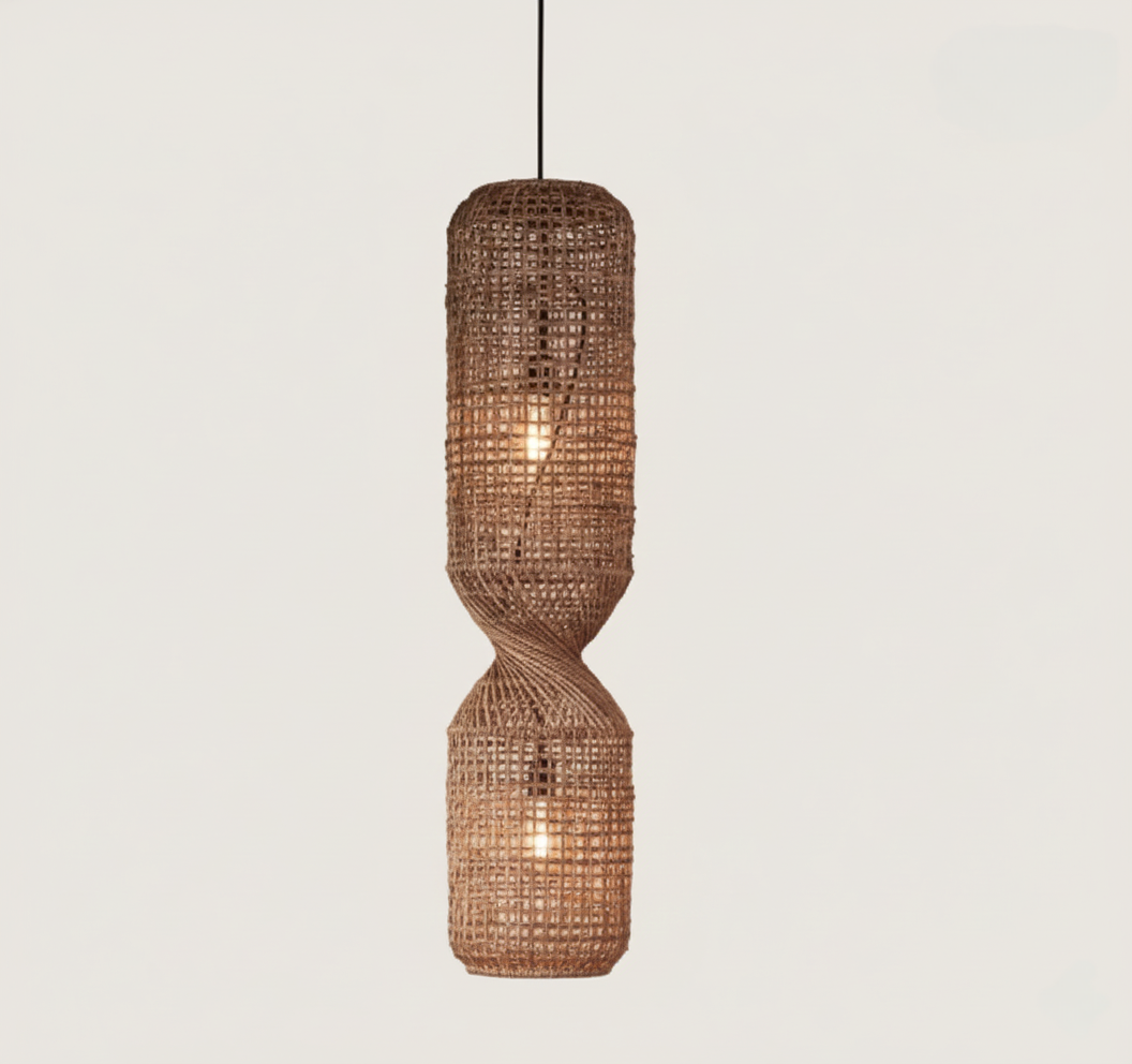 Handwoven rattan pendant light – Natural and bohemian lighting